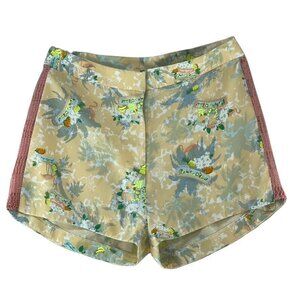 Playhound Beige Graphic Print Shorts Size M